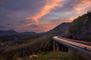 sunset, big stone gap, virginia