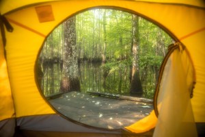 camping, kayak, paddling, platform, North Carolina