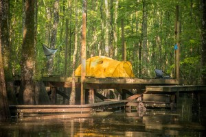 camping, kayak, paddling, platform, North Carolina