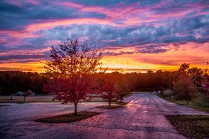 Greensboro, sunset, nc