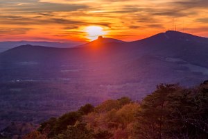 autumn; fall; pilot mountain; hanging rock state park; North Carolina