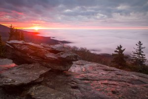 beacon heights, blue ridge parkway, cloud inversion, North Carolina